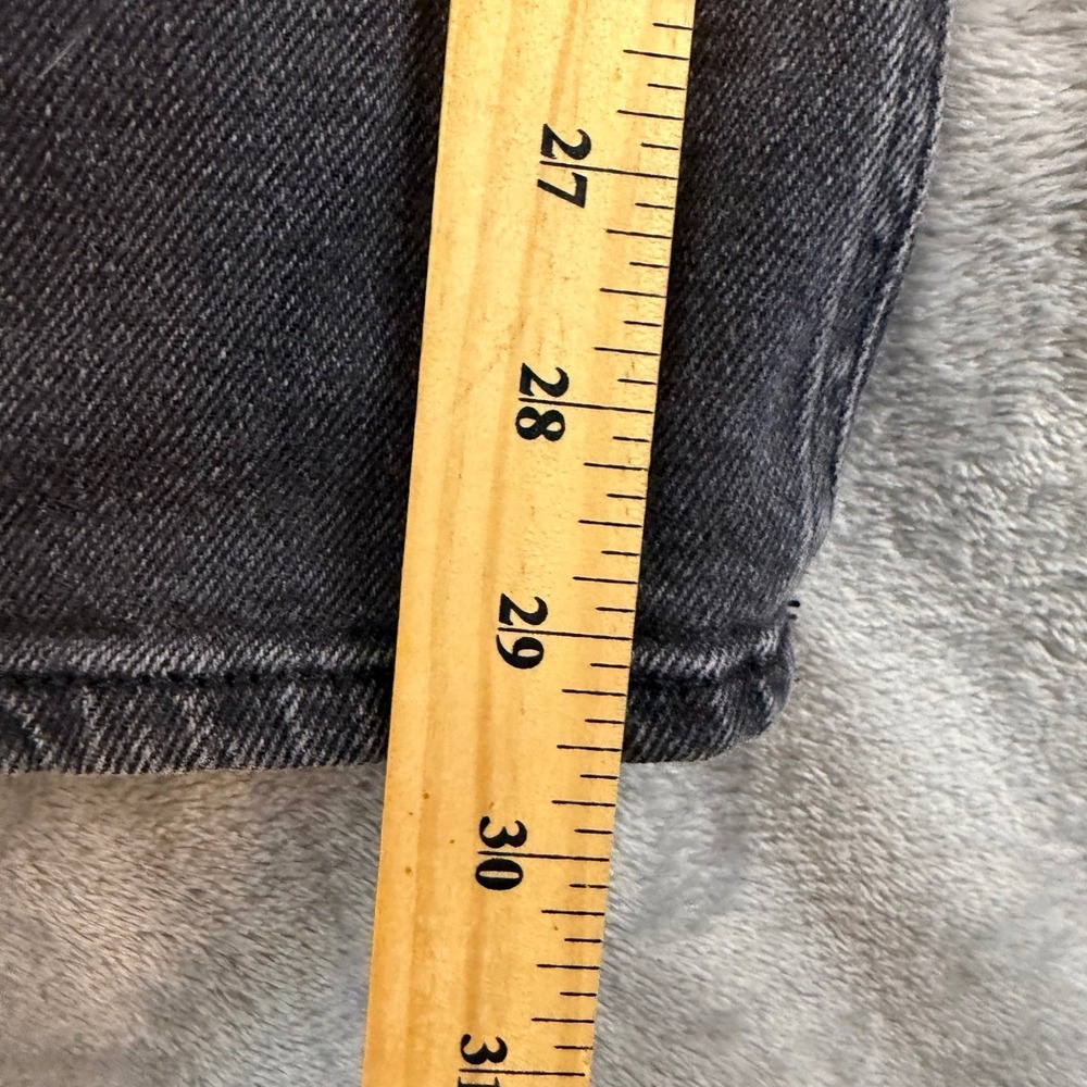 SO Good For Life 90s Wide Leg Jeans Black Distressed Super High Rise Size 9/29W - Picture 5 of 8